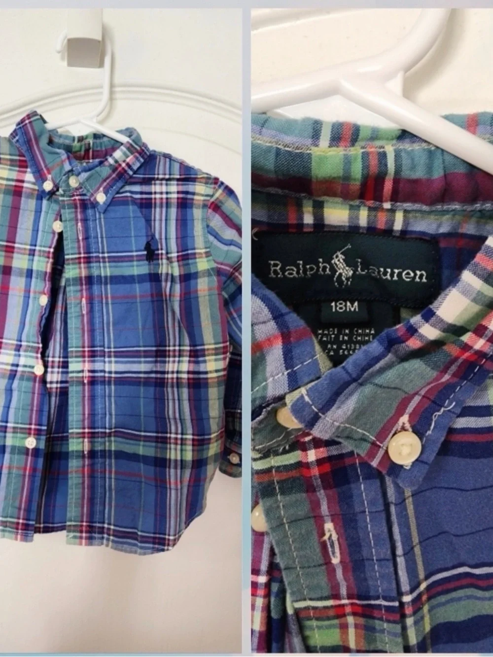 Polo by Ralph Lauren Boys' Multi-Color Plaid Button-Down Shirt